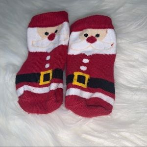 Mud Pie Santa Claus booties/socks